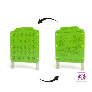 JUEGO PANEL DOBLE "COMUNICACIÓN BRAILLE Y SEÑAS"